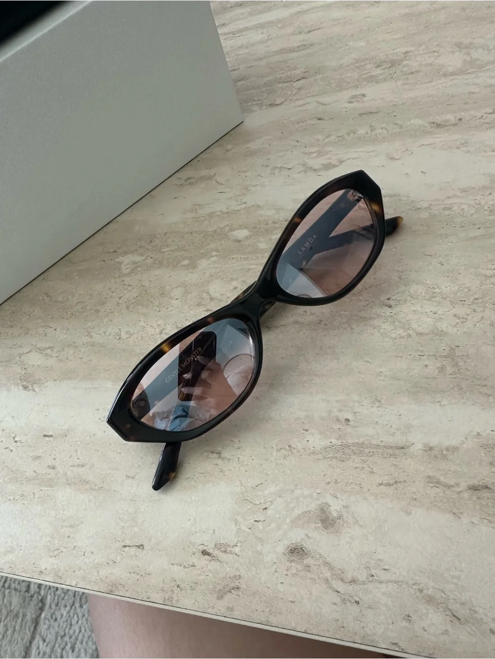 GENTLE MONSTER Lamda T9 Tortoise Frame with Pink Lenses